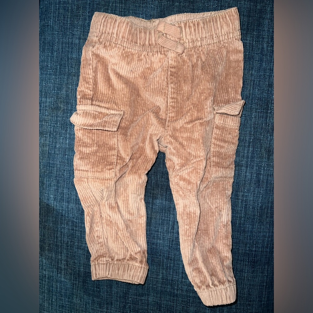 Okie Dokie Kids Corduroy Overalls - Tan